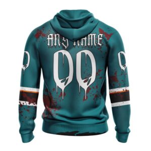 Customized NHL San Jose Sharks Hoodie Specialized Design Jersey With Your Ribs For Halloween Hoodie 2