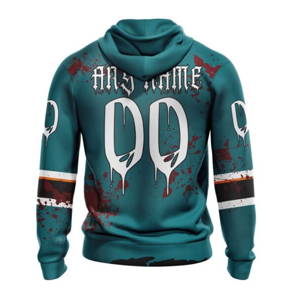 Customized NHL San Jose Sharks Hoodie Specialized Design Jersey With Your Ribs For Halloween Hoodie