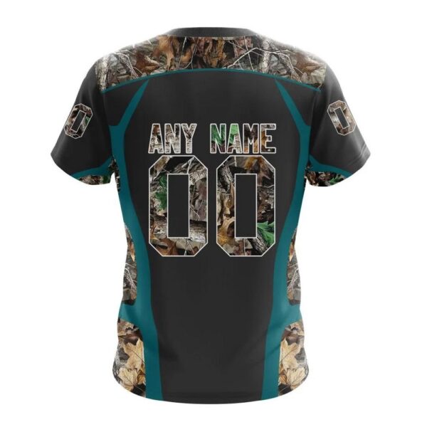 Customized NHL San Jose Sharks T-Shirt Special Camo Hunting Design T-Shirt