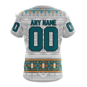 Customized NHL San Jose Sharks T Shirt Special Native Design T Shirt 2