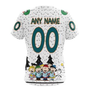 Customized NHL San Jose Sharks T Shirt Special Peanuts Design T Shirt 2