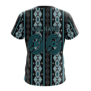 Customized NHL San Jose Sharks T Shirt Special Skull Native Design T Shirt 2