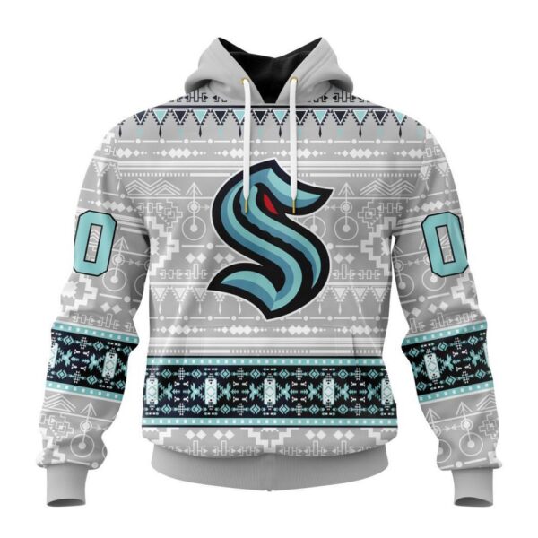 Customized NHL Seattle Kraken Hoodie Special Native Design Hoodie