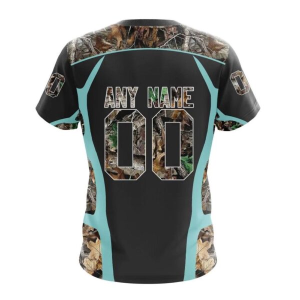 Customized NHL Seattle Kraken T-Shirt Special Camo Hunting Design T-Shirt