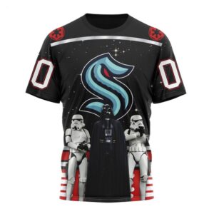 Customized NHL Seattle Kraken T Shirt Special Star Wars Design May The 4th Be With You T Shirt 1