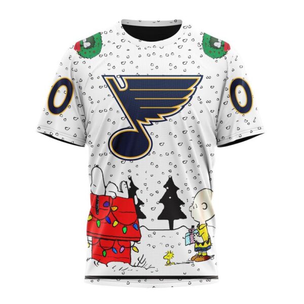 Customized NHL St. Louis Blues T-Shirt Special Peanuts Design T-Shirt