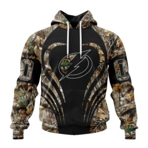 Customized NHL Tampa Bay Lightning Hoodie Special Camo Hunting Hoodie 1