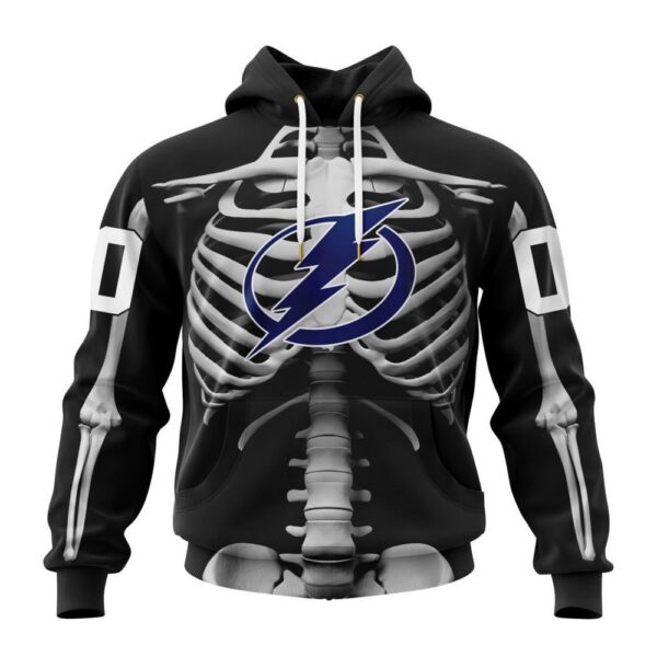 Customized NHL Tampa Bay Lightning Hoodie Special Skeleton Costume For Halloween Hoodie