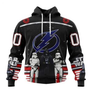 Customized NHL Tampa Bay Lightning Hoodie Special Star Wars Design May The 4th Be With You Hoodie 1