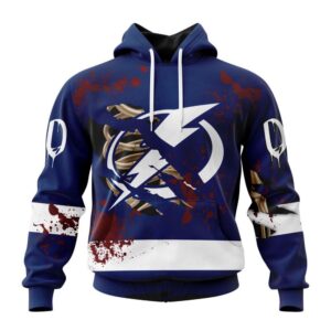 Customized NHL Tampa Bay Lightning Hoodie Specialized Design Jersey With Your Ribs For Halloween Hoodie 1