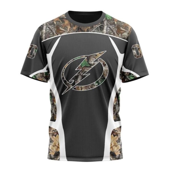 Customized NHL Tampa Bay Lightning T-Shirt Special Camo Hunting Design T-Shirt