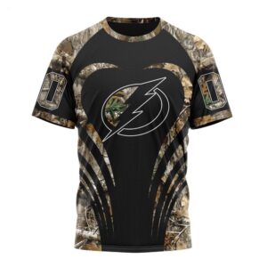 Customized NHL Tampa Bay Lightning T Shirt Special Camo Hunting T Shirt 1