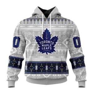 Customized NHL Toronto Maple Leafs Hoodie Special Native Design Hoodie 1