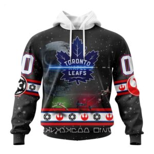 Customized NHL Toronto Maple Leafs Hoodie Special Star Wars Design Hoodie 1