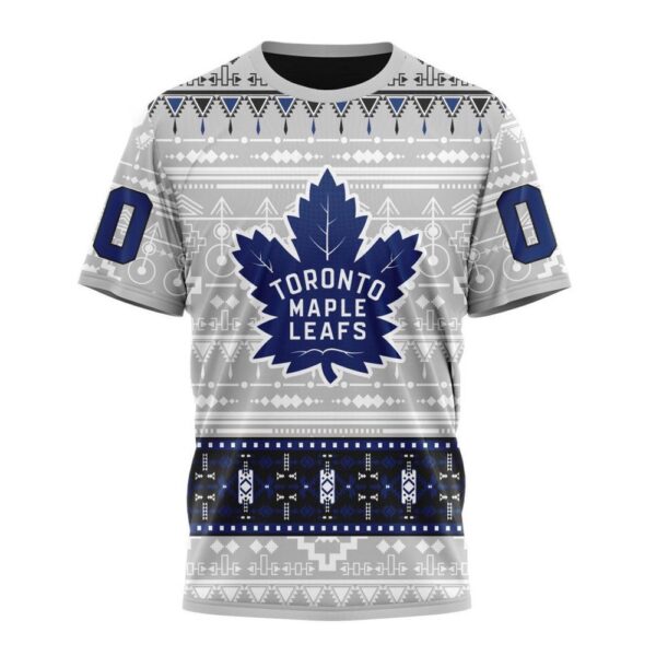 Customized NHL Toronto Maple Leafs T-Shirt Special Native Design T-Shirt