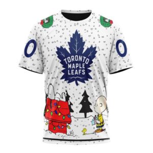 Customized NHL Toronto Maple Leafs T Shirt Special Peanuts Design T Shirt 1