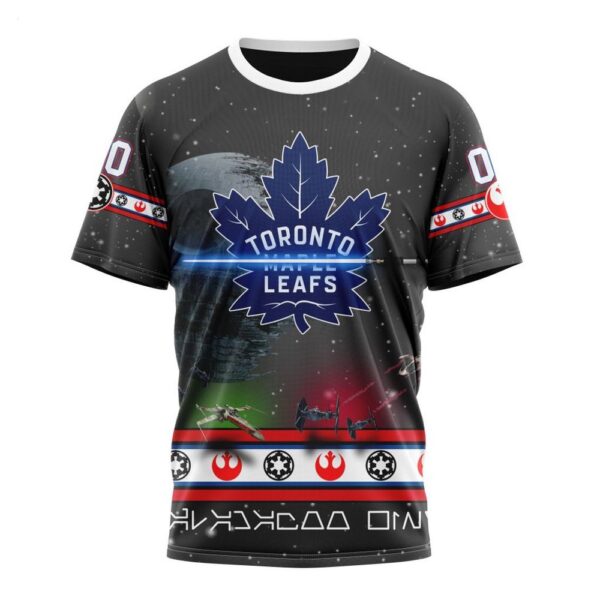 Customized NHL Toronto Maple Leafs T-Shirt Special Star Wars Design T-Shirt