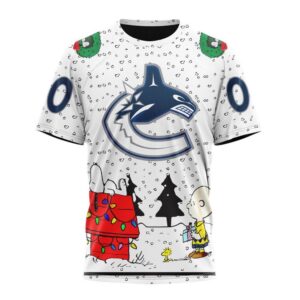 Customized NHL Vancouver Canucks T Shirt Special Peanuts Design T Shirt 1