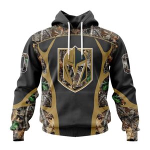 Customized NHL Vegas Golden Knights Hoodie Special Camo Hunting Design Hoodie 1