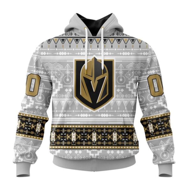 Customized NHL Vegas Golden Knights Hoodie Special Native Design Hoodie