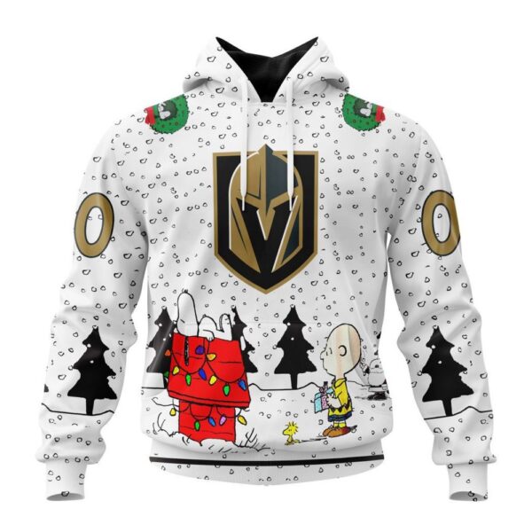 Customized NHL Vegas Golden Knights Hoodie Special Peanuts Design Hoodie