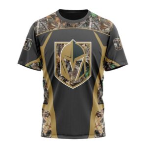 Customized NHL Vegas Golden Knights T Shirt Special Camo Hunting Design T Shirt 1