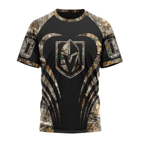 Customized NHL Vegas Golden Knights T-Shirt Special Camo Hunting T-Shirt