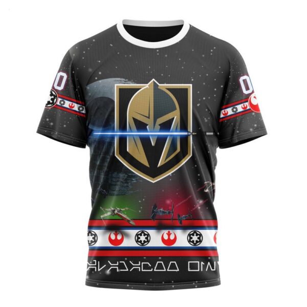 Customized NHL Vegas Golden Knights T-Shirt Special Star Wars Design T-Shirt