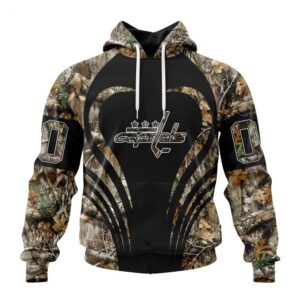 Customized NHL Washington Capitals Hoodie Special Camo Hunting Hoodie 1