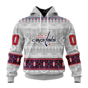 Customized NHL Washington Capitals Hoodie Special Native Design Hoodie 1