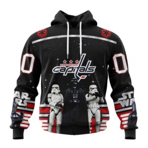 Customized NHL Washington Capitals Hoodie Special Star Wars Design May The 4th Be With You Hoodie 1