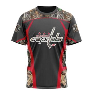 Customized NHL Washington Capitals T Shirt Special Camo Hunting Design T Shirt 1