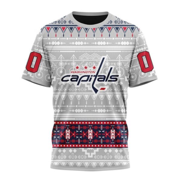 Customized NHL Washington Capitals T-Shirt Special Native Design T-Shirt