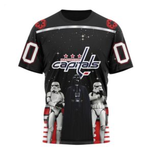 Customized NHL Washington Capitals T Shirt Special Star Wars Design May The 4th Be With You T Shirt 1