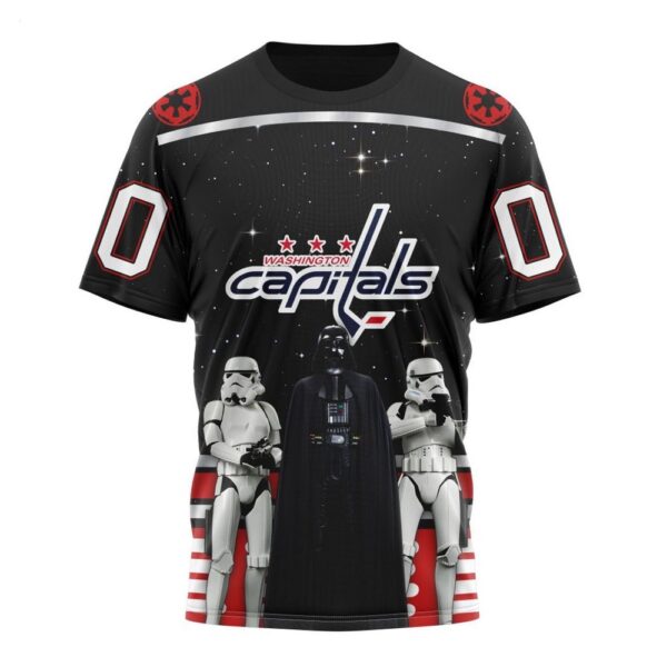 Customized NHL Washington Capitals T-Shirt Special Star Wars Design May The 4th Be With You T-Shirt