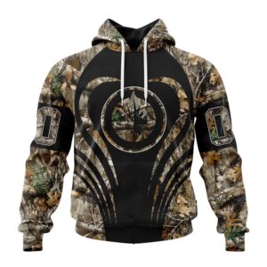 Customized NHL Winnipeg Jets Hoodie Special Camo Hunting Hoodie 1