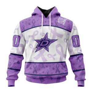 Dallas Stars Hoodie Special Lavender Fight Cancer Hoodie 1 1