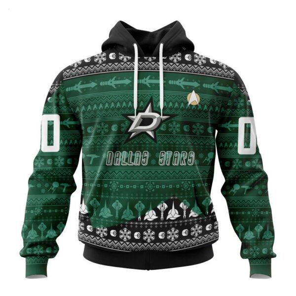 Dallas Stars Hoodie Special Star Trek Design Hoodie