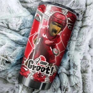 Detroit Red Wings Groot Design Tumbler Perfect For Fans 1