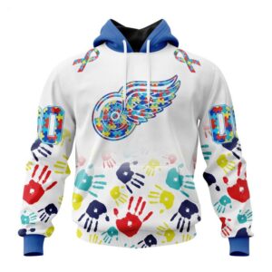 Detroit Red Wings Hoodie Special Autism Awareness Design Hoodie 1