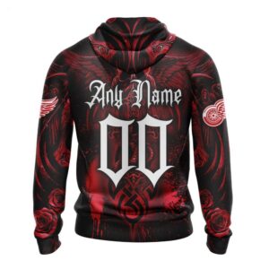 Detroit Red Wings Hoodie Special Design With Skull Art Hoodie 2