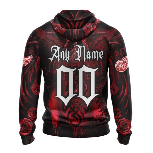 Detroit Red Wings Hoodie Special Design With Skull Art Hoodie