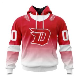 Detroit Red Wings Hoodie Special Retro Gradient Design Hoodie 1