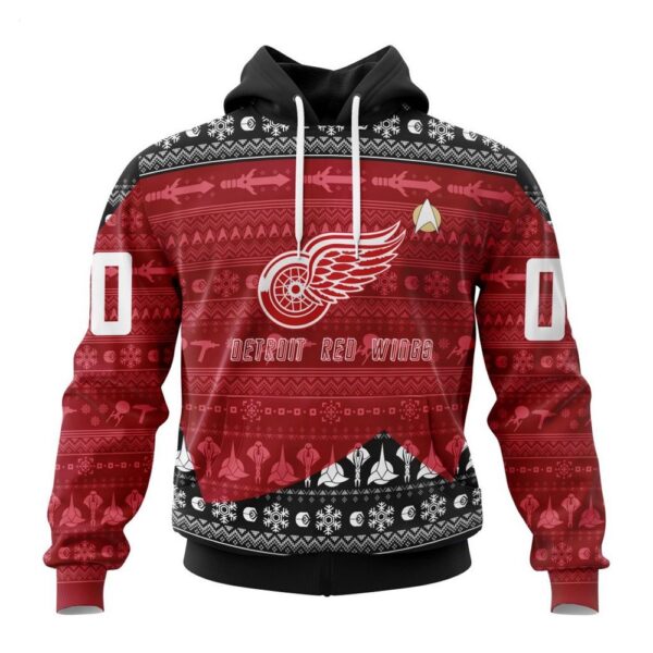 Detroit Red Wings Hoodie Special Star Trek Design Hoodie