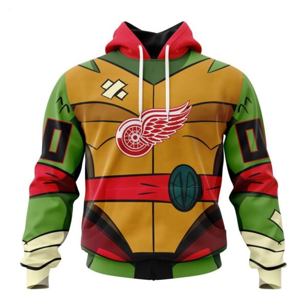 Detroit Red Wings Hoodie Special Teenage Mutant Ninja Turtles Design Hoodie