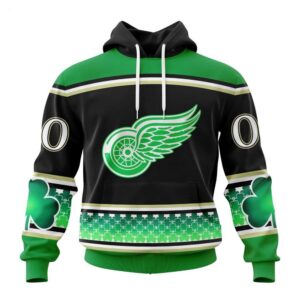 Detroit Red Wings Hoodie Specialized Unisex Kits Hockey Celebrate St Patricks Day Hoodie 1