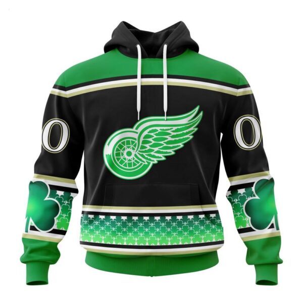 Detroit Red Wings Hoodie Specialized Unisex Kits Hockey Celebrate St Patrick’s Day Hoodie