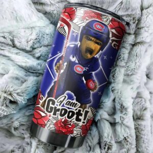 Edition Montreal Canadians I Am Groot Tumbler Hockey Gift Ideas 1