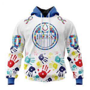 Edmonton Oilers Hoodie Special Autism Awareness Design Hoodie 1
