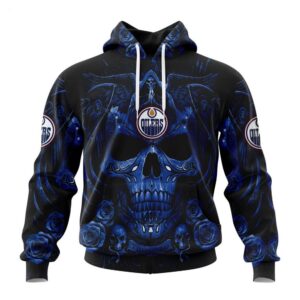 Edmonton Oilers Hoodie Special Design With Skull Art Hoodie 1